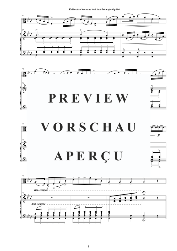 Produktgalerie: Seite 9 von 11 Nocturne Nr.1 Op.186, , Viola und Klavier