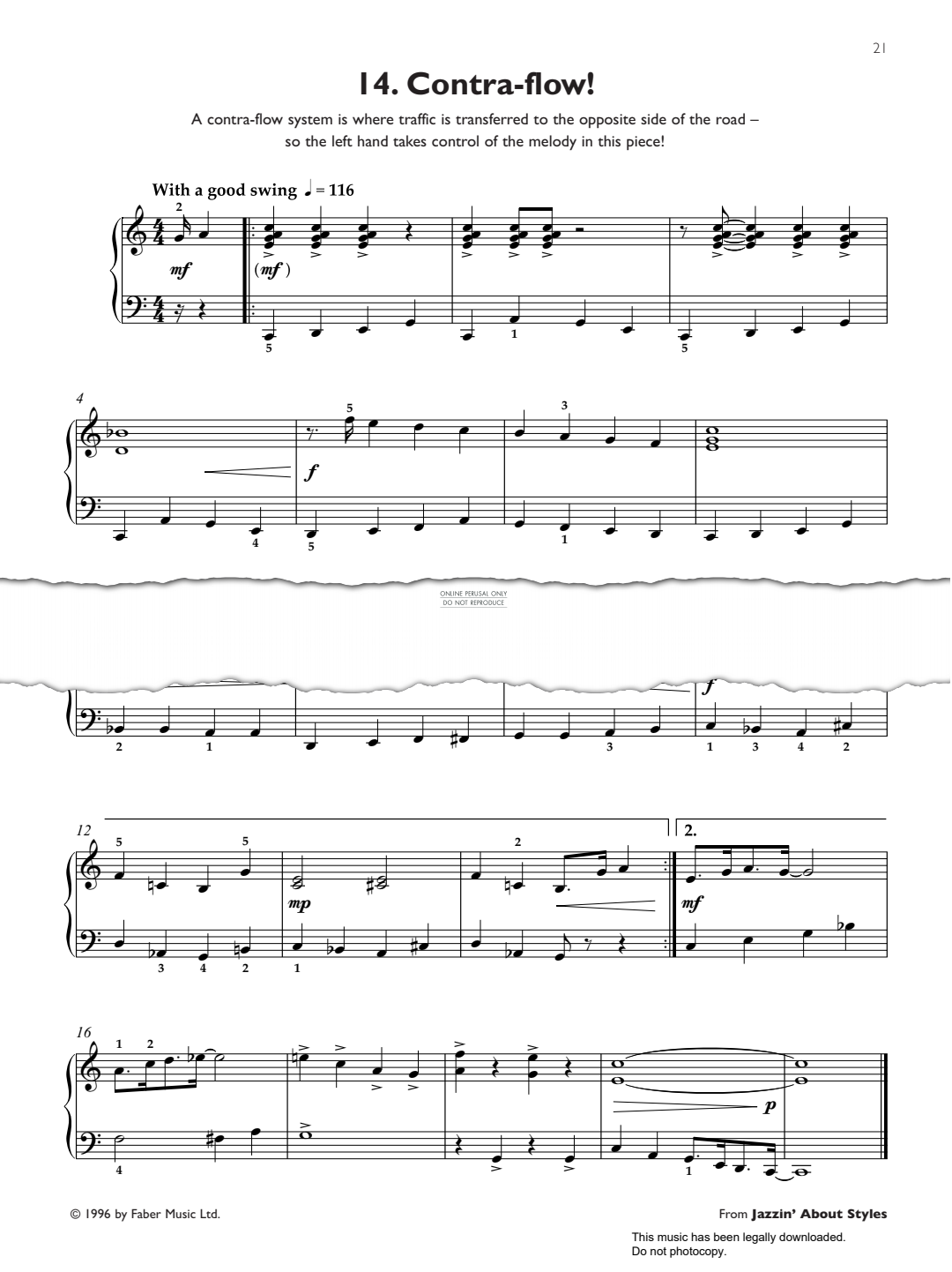 Product picture to: Contra-Flow! (from Jazzin' about Styles)