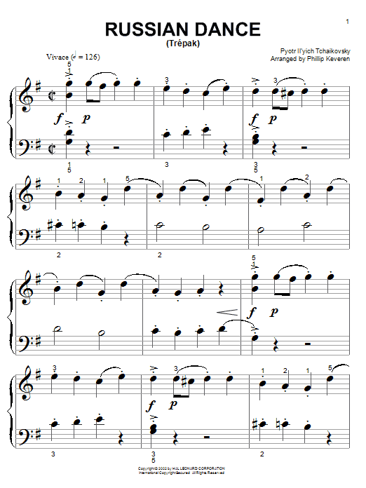 Produktbild zu: Russian Dance (Trepak) (arr. Phillip Keveren)