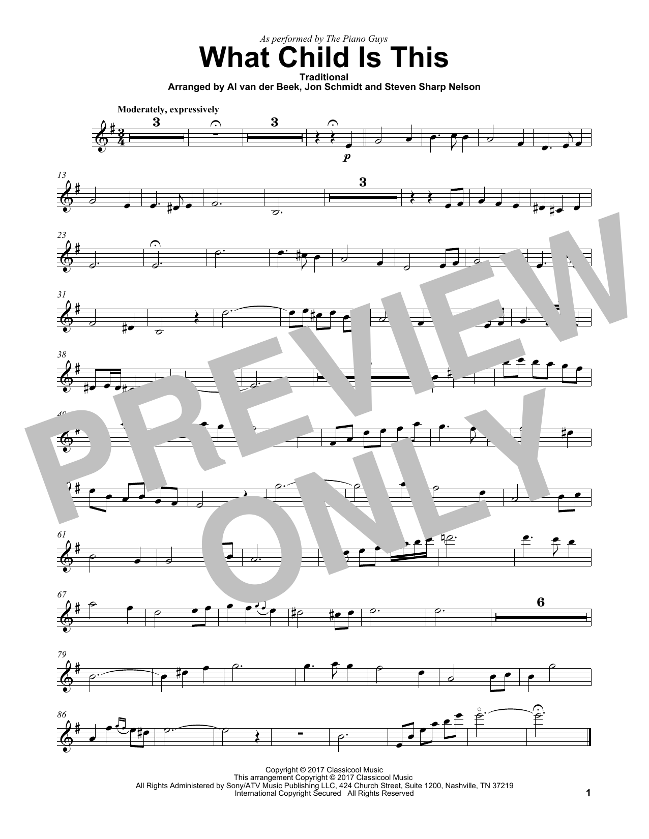 Product gallery: Page 1 of 1 What Child Is This, The Piano Guys