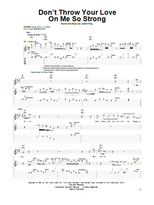 Product gallery: Page 1 of 1 Don't Throw Your Love On Me So Strong, Albert King