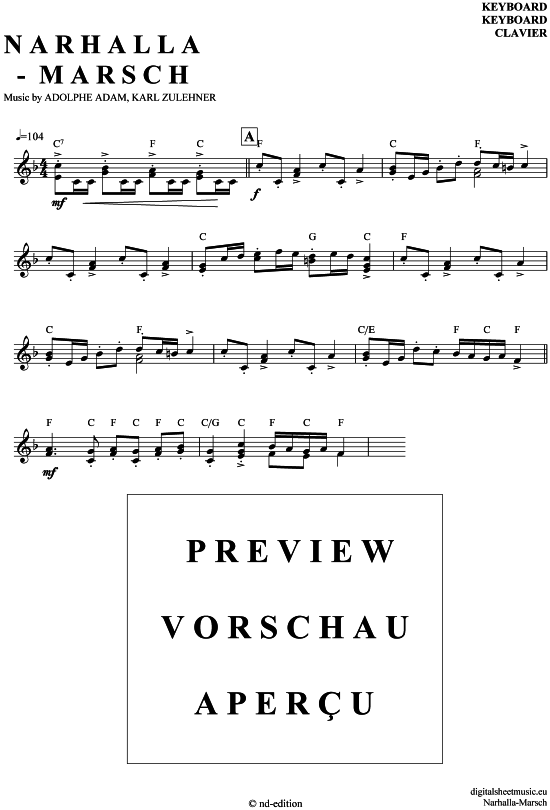 Product picture to: Narhalla-Marsch Karneval - Fasching