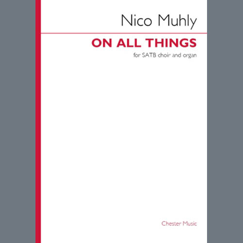 cover: On All Things, Nico Muhly