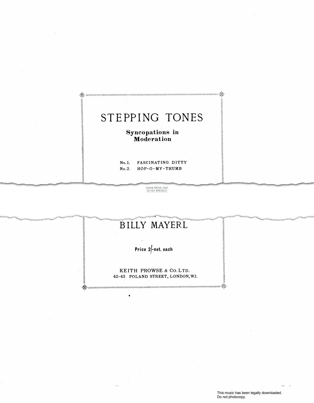 Product picture to: Fascinating Ditty (from 'Stepping Tones')