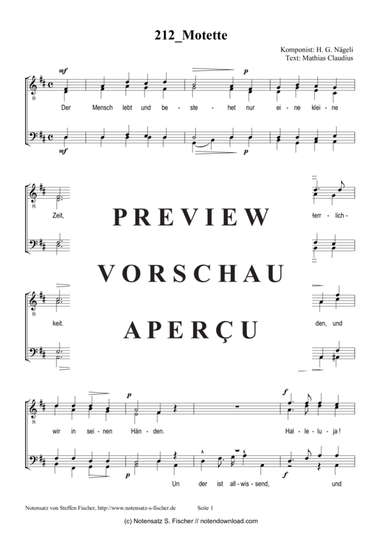 Produktgalerie: Seite 2 von 4 Motette , , (Männerchor)
