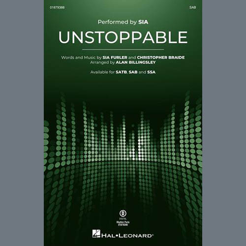 Produktbild zu: Unstoppable (arr. Alan Billingsley)