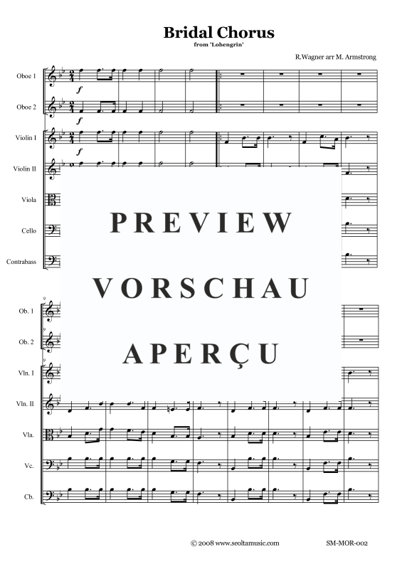 Product gallery: Page 4 of 11 Bridal Chorus from Lohengrin, , Two Oboes and String Ensemble