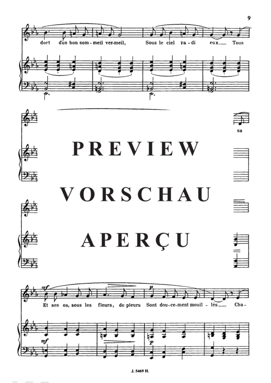 Product gallery: Page 3 of 6 Au cimetière Op.51 No.2, , Medium Voice and Piano