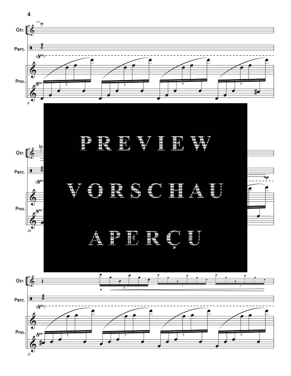 Produktgalerie: Seite 8 von 11 Atomic Variations, , (Quartett Bass Klarinette, Gitarre, Percussion und Klavier)