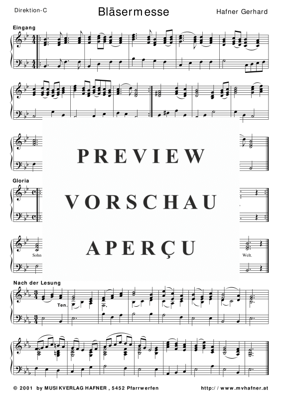 Produktgalerie: Seite 5 von 11 Bläsermesse, , Blasorchester und Chor