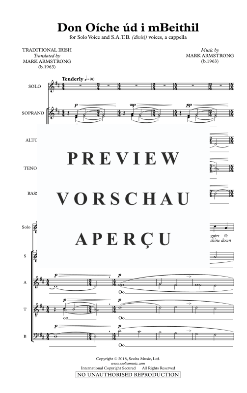 Produktgalerie: Seite 4 von 9 Don Oíche úd I mBeithil, , Gemischter Chor und Sopran Solo