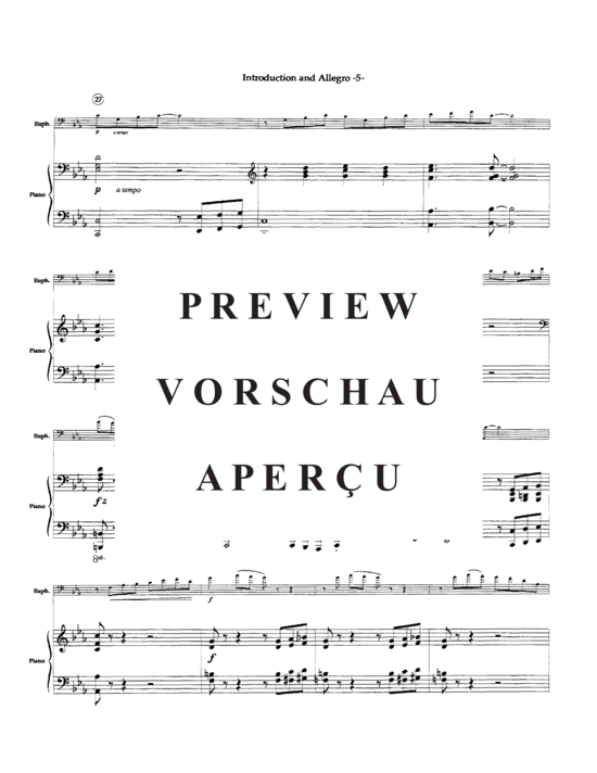Product gallery: Page 9 of 19 Introduction and Allegro , , (euphonium/tuba + piano)