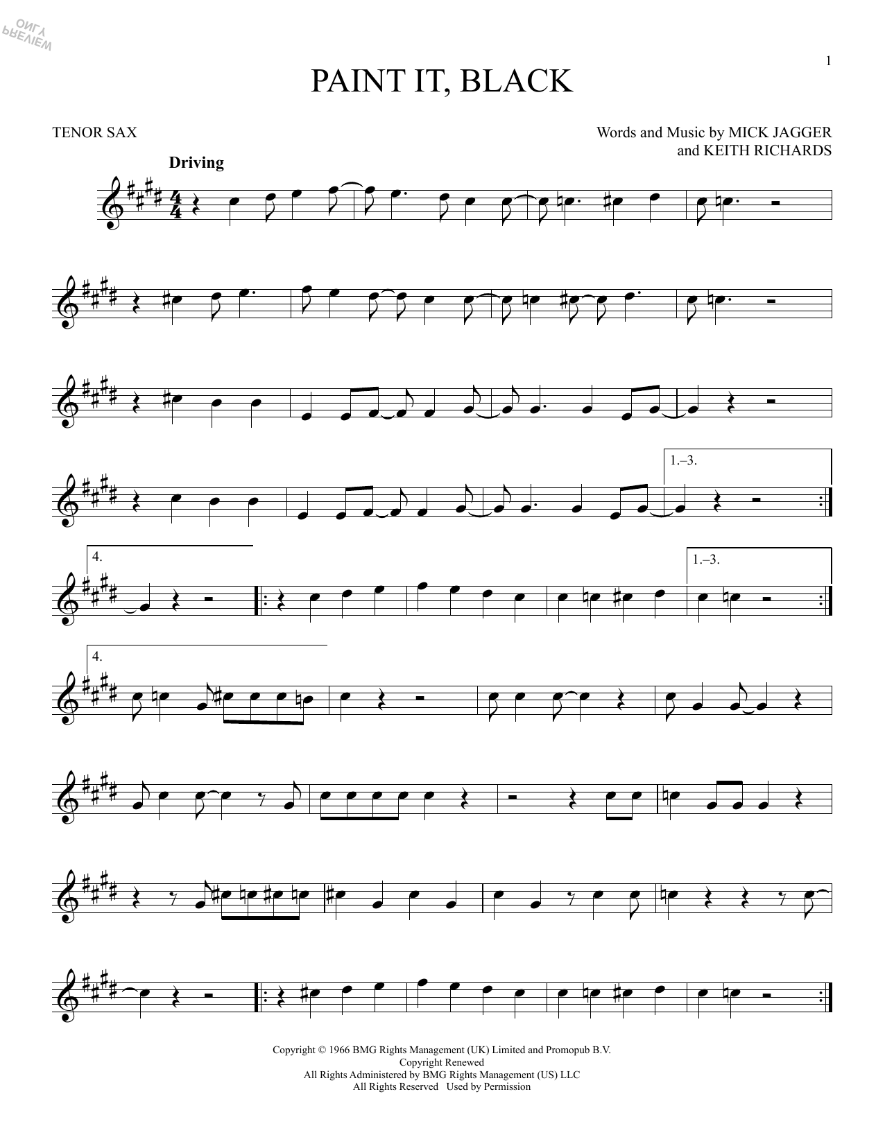 Product gallery: Page 1 of 1 Paint It, Black, The Rolling Stones