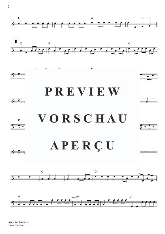 Product gallery: Page 3 of 7 Sweet Caroline , Diamond, Neil, Bass Guitar