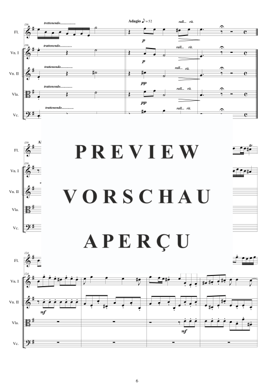 Produktgalerie: Seite 7 von 11 Concerto No.9 to 5 in E-Moll Op.5, , Querflöte Solo und Streicher Ensemble