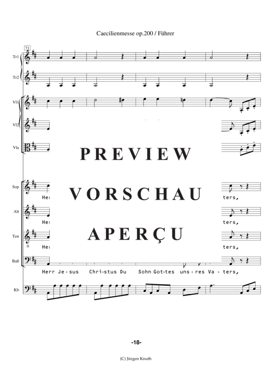gallery: Caecilienmesse op. 200 , , (Partitur + Einzelstimmen)