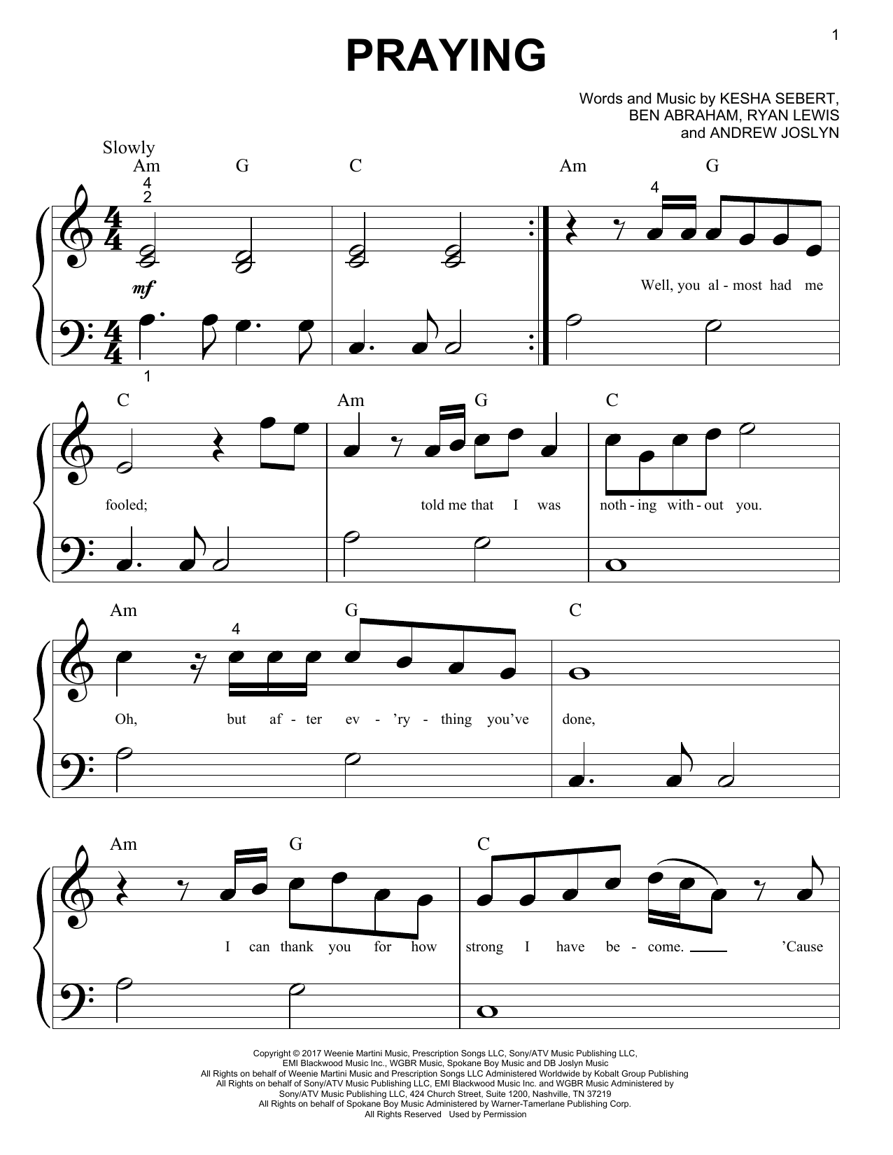 Product picture to:  Praying - Kesha