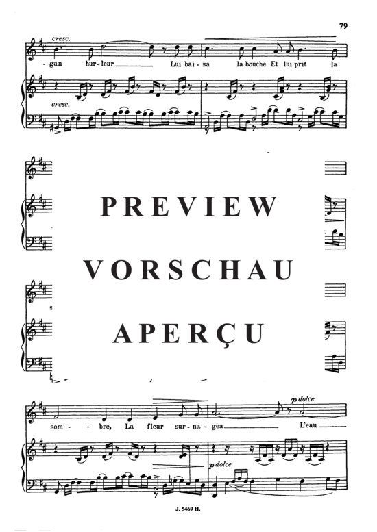 Product gallery: Page 4 of 6 La fleur qui va sur l'eau Op.85 No.2, , Medium Voice and Piano