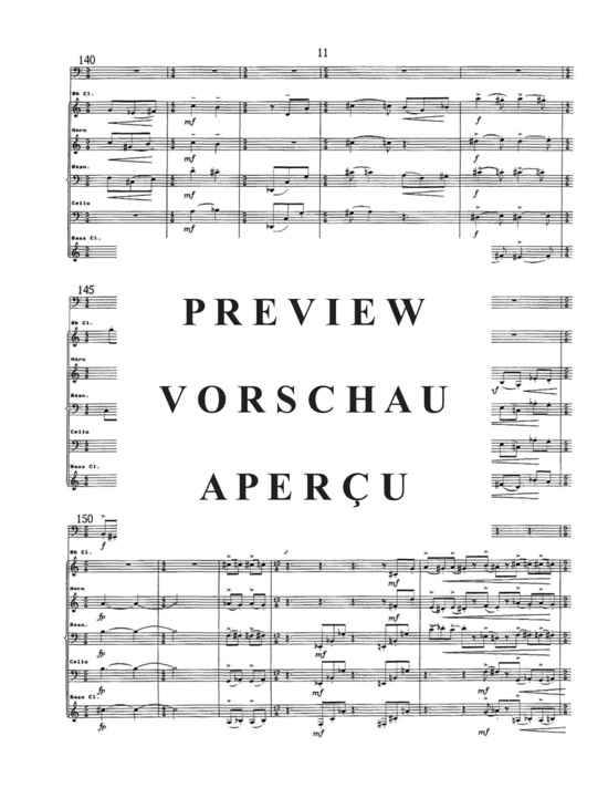 Produktgalerie: Seite 15 von 21 Blithe Spirit , , (Gemischtes Ensemble für Klarinette, Horn, Fagott, Violoncello + Tuba Solo)