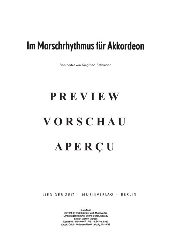 Product gallery: Page 3 of 21 Im Marschrhythmus , , (accordion)
