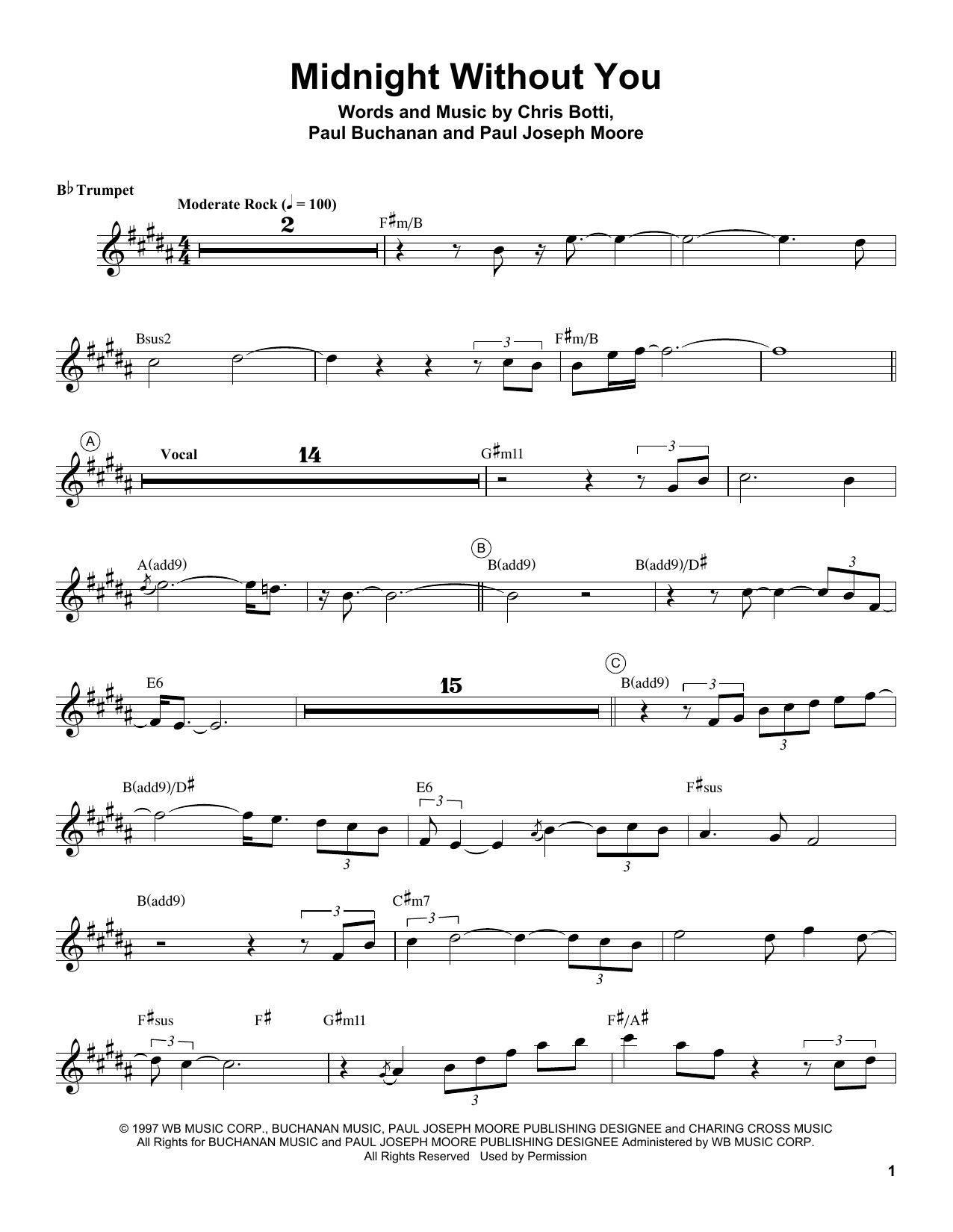Produktgalerie: Seite 1 von 1 Midnight Without You, Chris Botti, Trompete