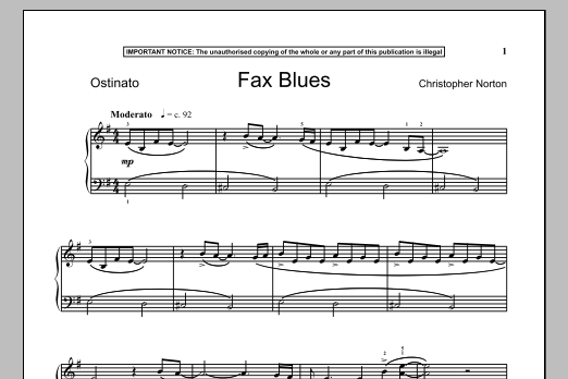 Product gallery: Page 1 of 1 Fax Blues, Christopher Norton