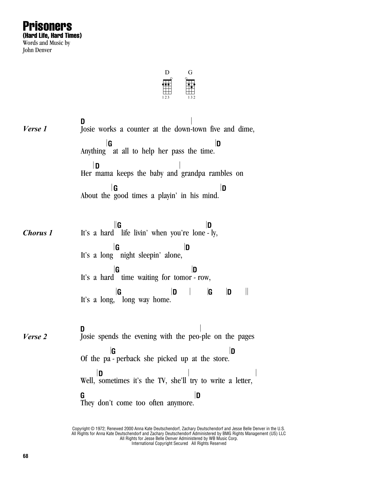 Product gallery: Page 1 of 1 Prisoners (Hard Life, Hard Times), John Denver