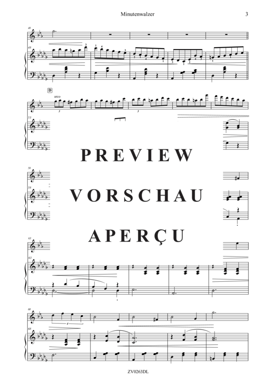 gallery: Minutenwalzer Valse op 64 Nr 1 , , (Klarinette in B + Klavier)