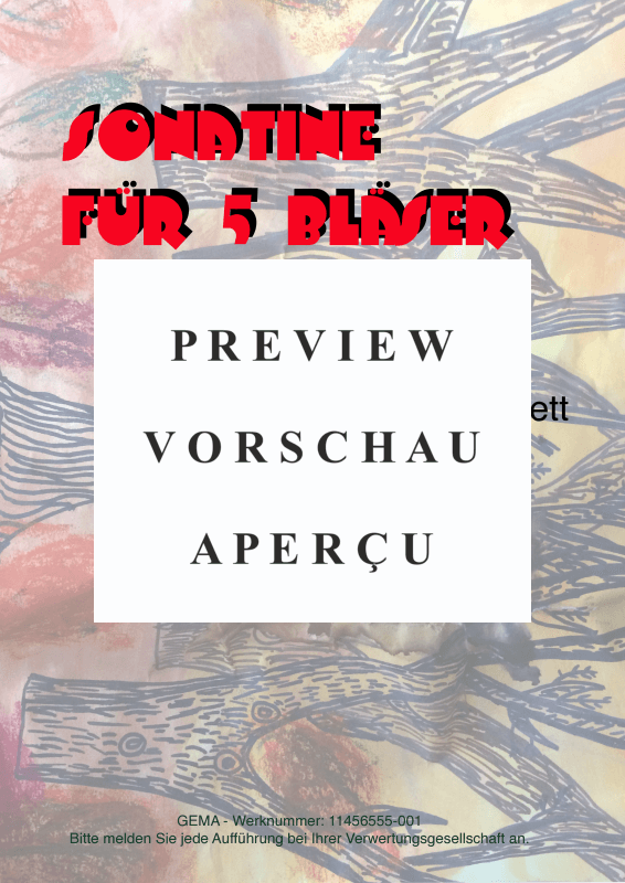 gallery: Sonatine für 5 Bläser, , Holzbläserquintett