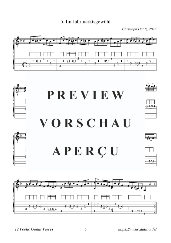 Produktgalerie: Seite 11 von 11 12 poetische Stücke, , Gitarre Solo