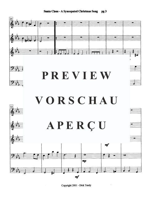 Produktgalerie: Seite 6 von 11 Santa Claus, , Blechbläser Quintett