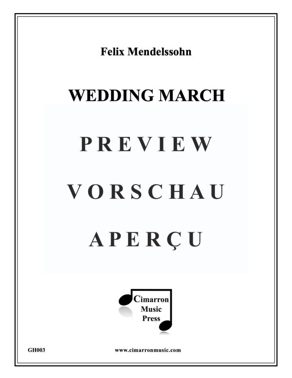 Produktgalerie: Seite 2 von 10 Hochzeitsmarsch, , Blechbläser Quartett