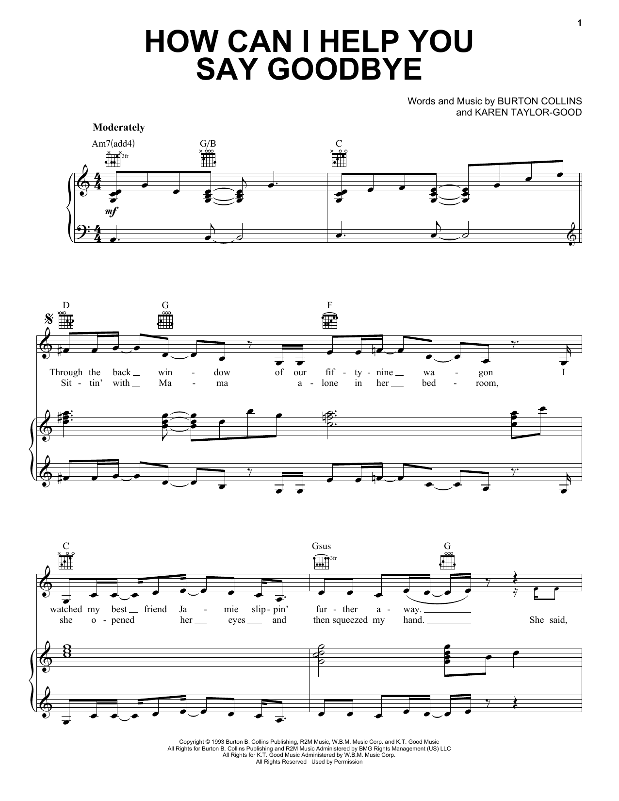 Produktgalerie: Seite 1 von 1 How Can I Help You Say Goodbye, Patty Loveless, Gesang, Gitarre, Klavier