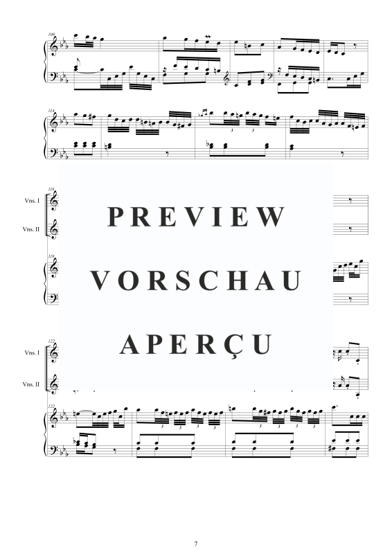 Produktgalerie: Seite 8 von 11 Cembalo Konzert Nr. 3 C-Moll, , Cembalo und Streichorchester