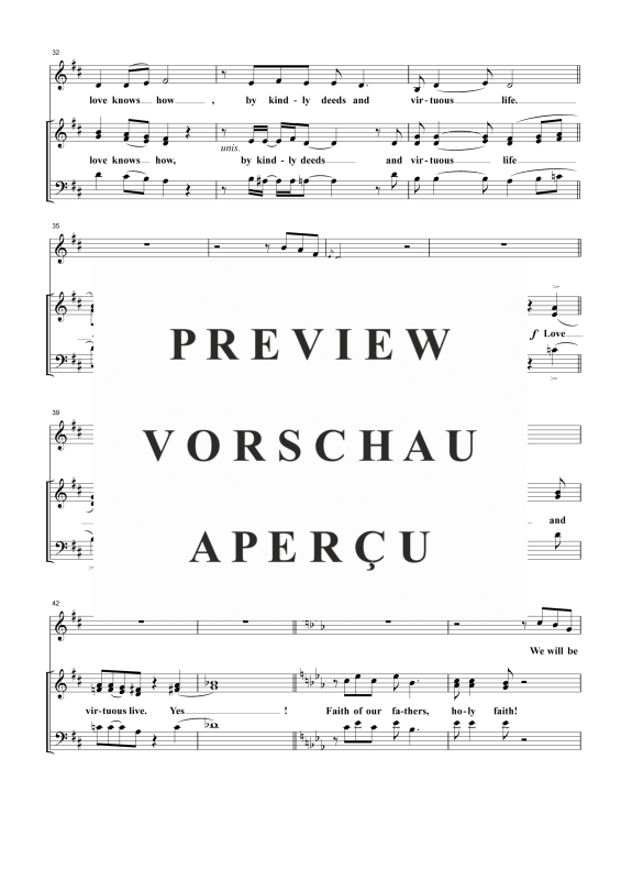 Produktgalerie: Seite 5 von 11 Faith of Our Fathers, , Gemischter Chor SAB, Solo und Klavier