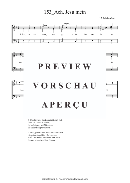 Produktbild zu: Ach, Jesu mein 17. Jahrhundert