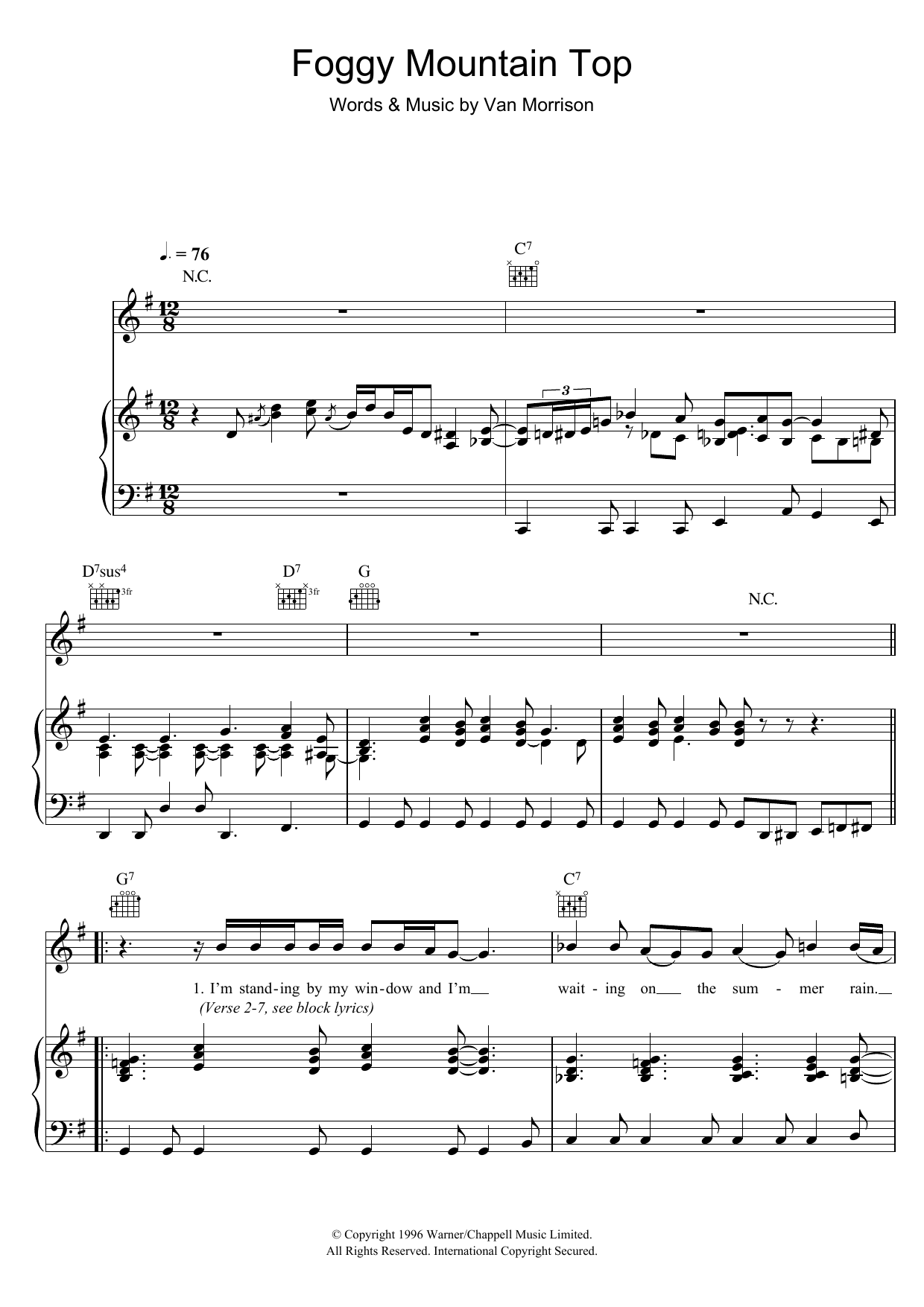Produktgalerie: Seite 1 von 1 Foggy Mountain Top, Van Morrison, Gesang, Gitarre, Klavier