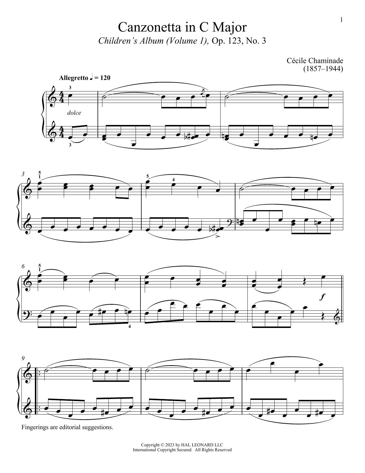 Produktbild zu: Canzonetta