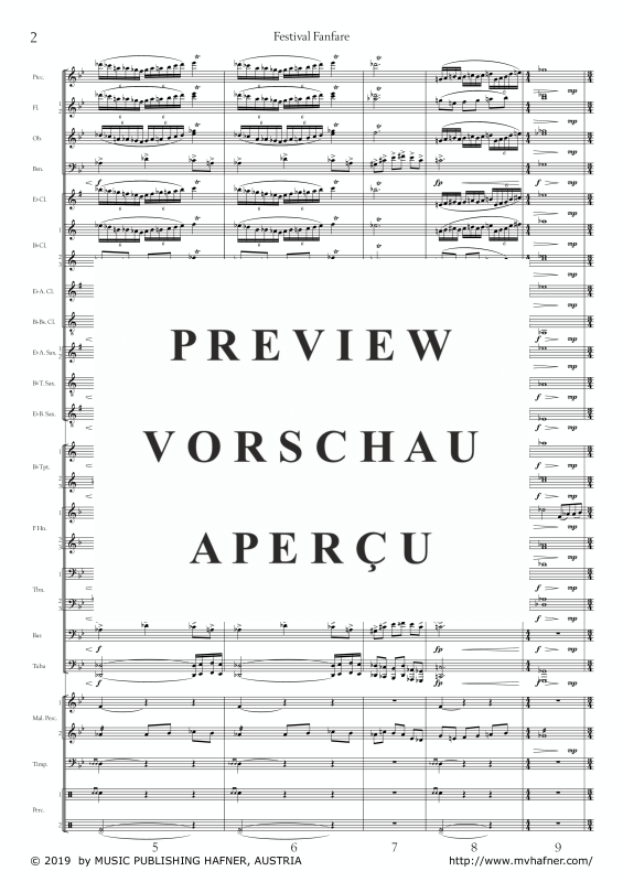 Product gallery: Page 7 of 11 Festival Fanfare, , (large wind orchestra)