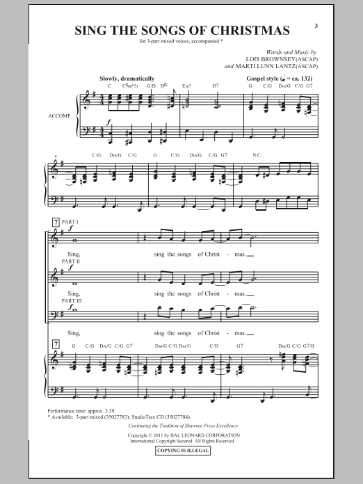 Product picture to: Sing The Songs Of Christmas