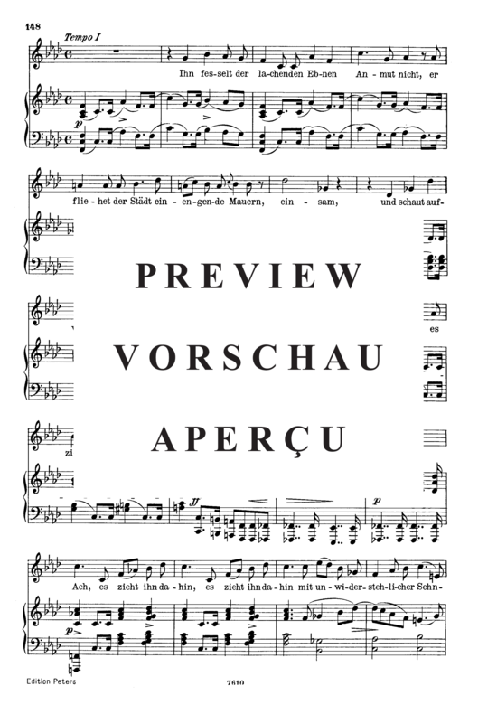 Product gallery: Page 8 of 9 Das Heimweh D.851, , Low Voice and Piano