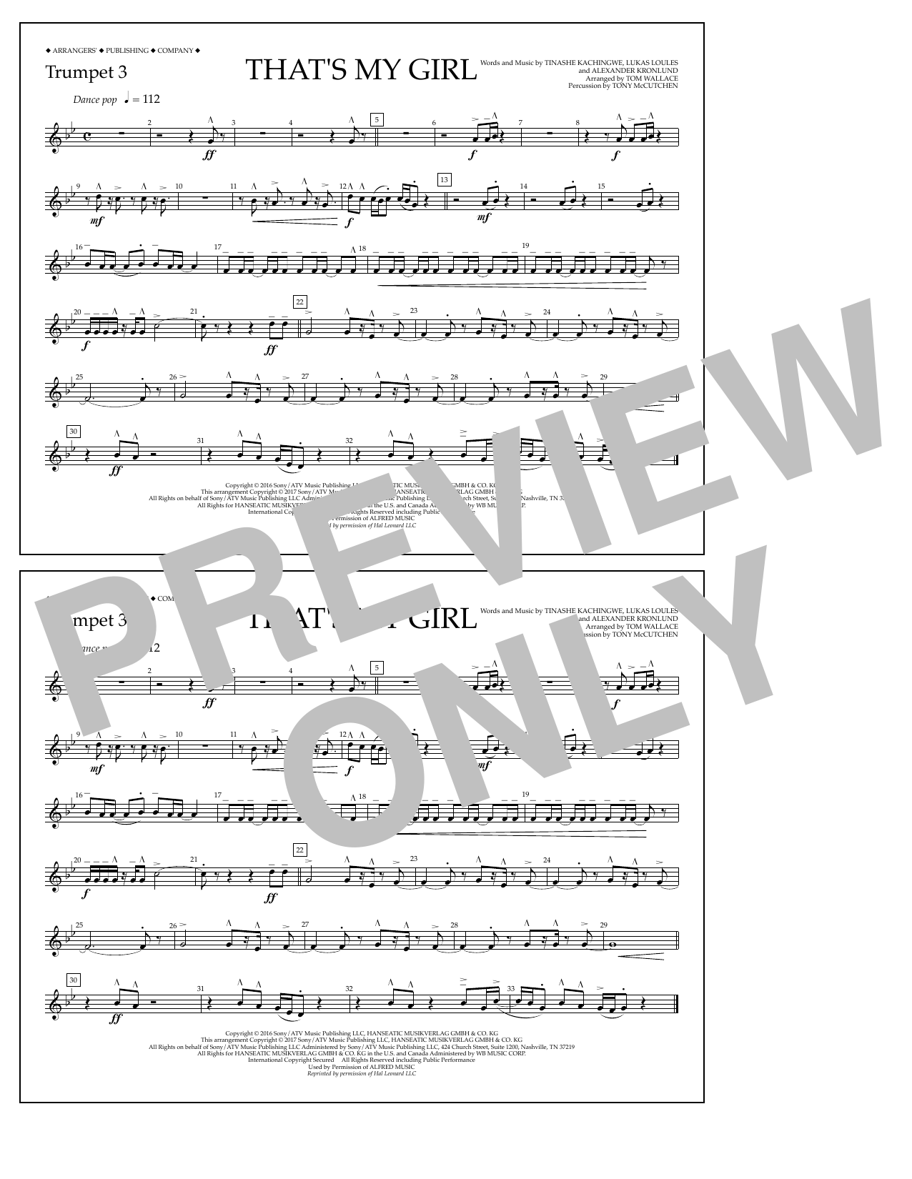 Product picture to: That's My Girl - Trumpet 3