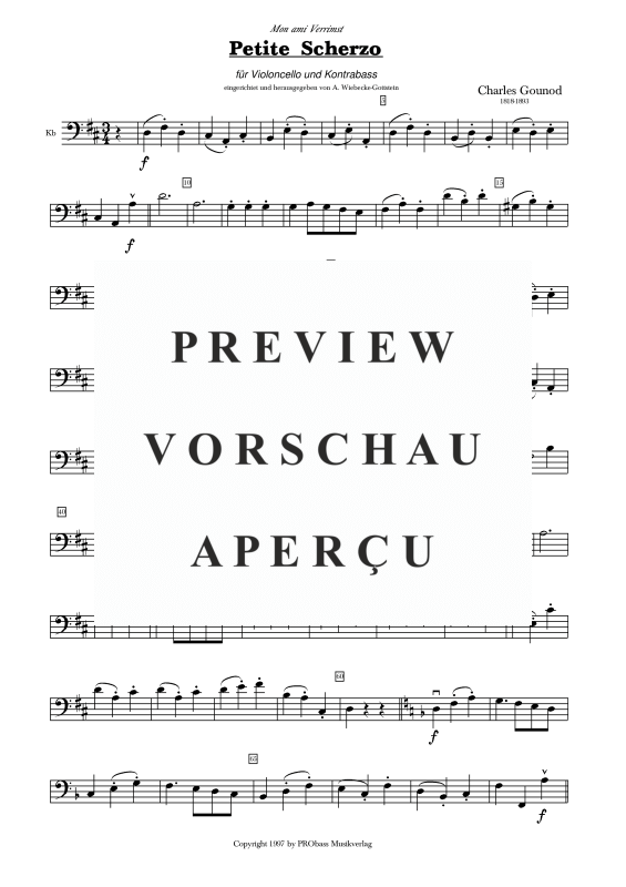 Produktgalerie: Seite 3 von 9 Petit Scherzo, , Cello und Kontrabass