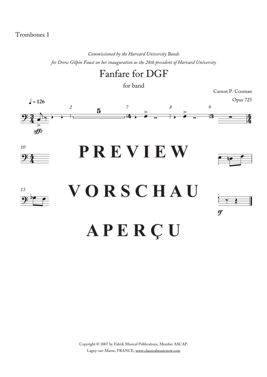 Product gallery: Page 13 of 16 Fanfare for DGF , , (Concert Band)