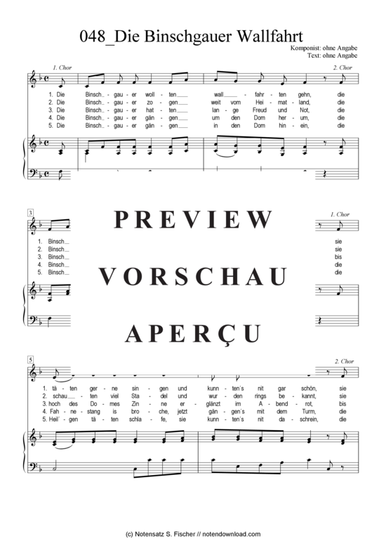 Produktgalerie: Seite 2 von 4 Die Binschgauer Wallfahrt , , Klavier und Gesang