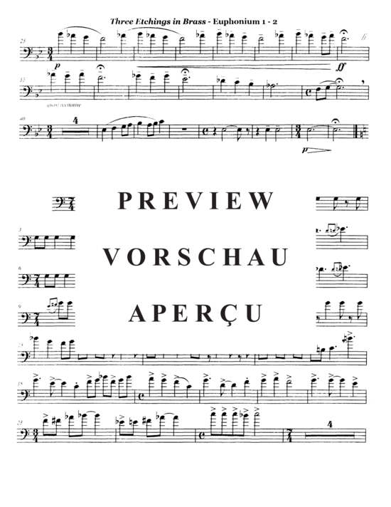 Produktgalerie: Seite 16 von 21 Three Etchings in Brass , , (Tuba Trio EET)