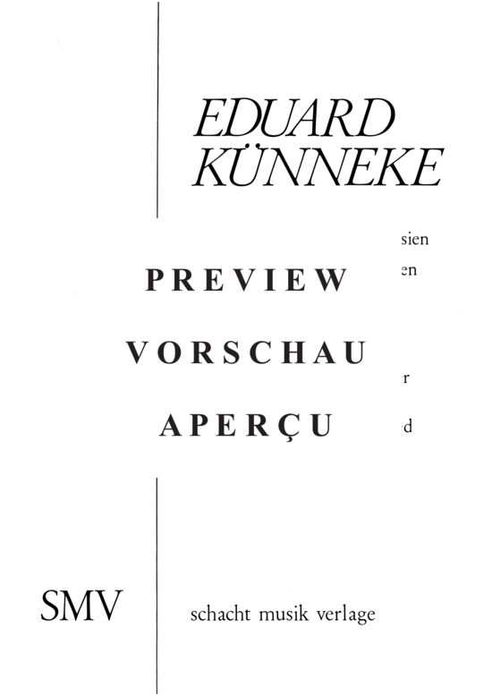 gallery: Eduard Künneke Operetten Liederbuch, , 