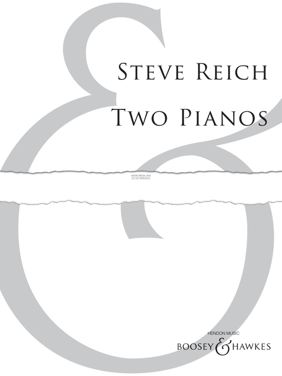 Produktgalerie: Seite 1 von 1 Two Pianos, Steve Reich, Klavier