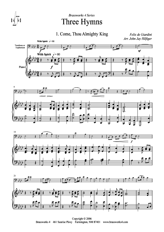 Produktbild zu: Drei Hymnen arr. John Jay Hilfiger