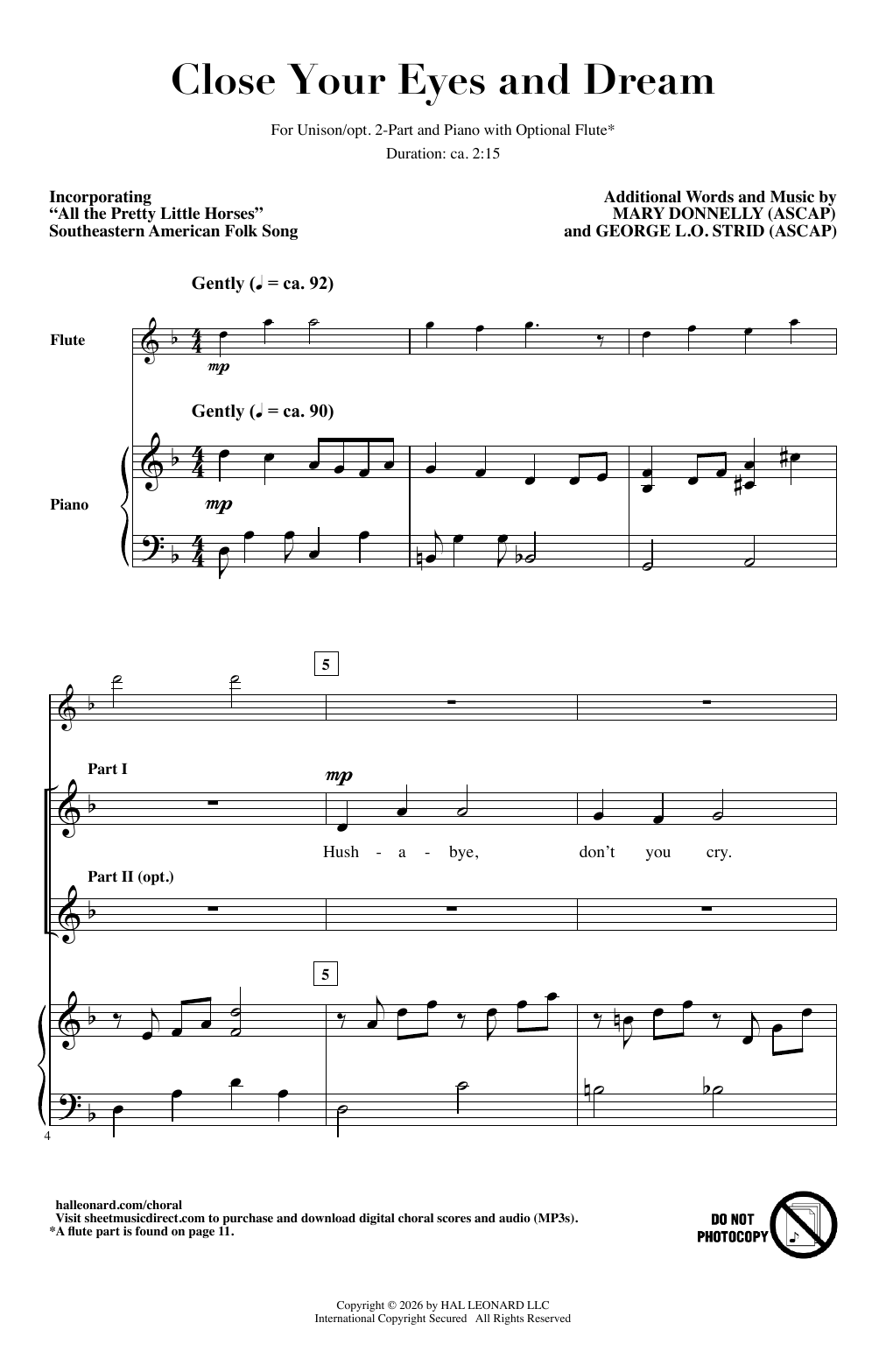 Produktgalerie: Seite 1 von 1 Close Your Eyes And Dream, Mary Donnelly & George L.O. Strid